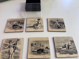 schöne alte Untersetzer