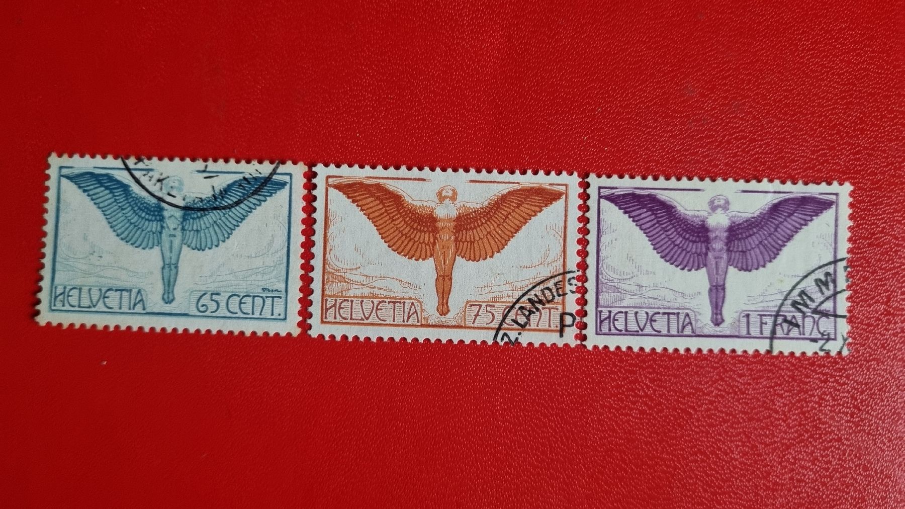 Tutti i francobolli: FLUGPOST - SERIE F10 - F12  – Usato da Heimenschwand venduto da rog_p7h9