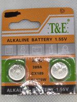 2 neue T&E 1,55V Alkaline-Batterien Typ 389A/AG10