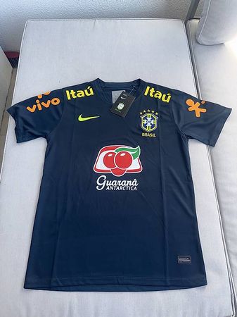 MAILLOT FOOTBALL BRÉSIL ENTRAÎNEMENT BLEU FONCÉ