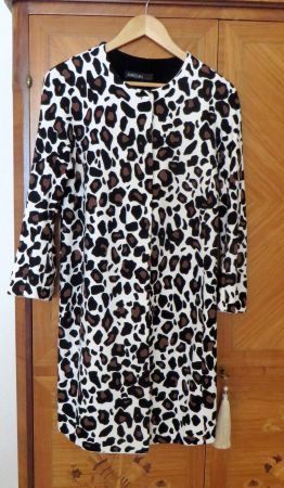 Marc Cain Sommermantel, long-Jacke N2, Leopardenmuster