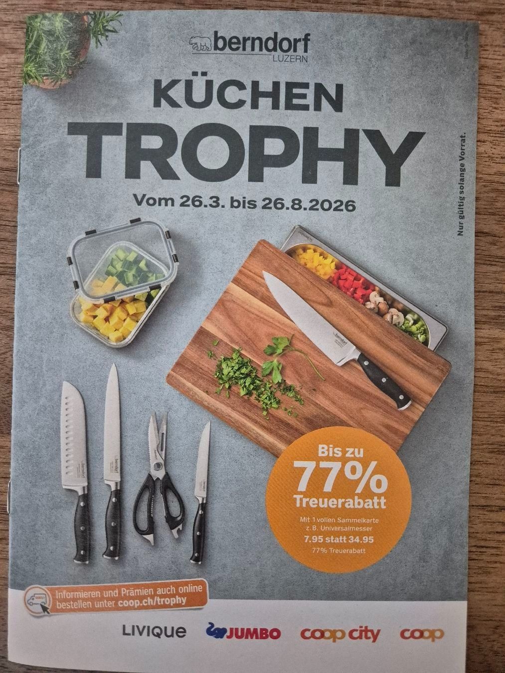 Coop Raccolte di bollini & punti: Coop Küchen Trophy (2 Karten) – Nuovo (secondo la descrizione) da Villmergen venduto da Venusmond