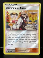 Pokémon Trainer Card Blaine's Quiz Show 186/236