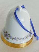 Weihnachts Glocke Porzellan handbemalt