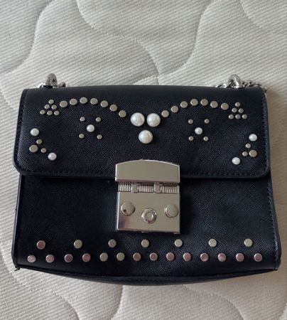 Black Handbag with Chain new never used