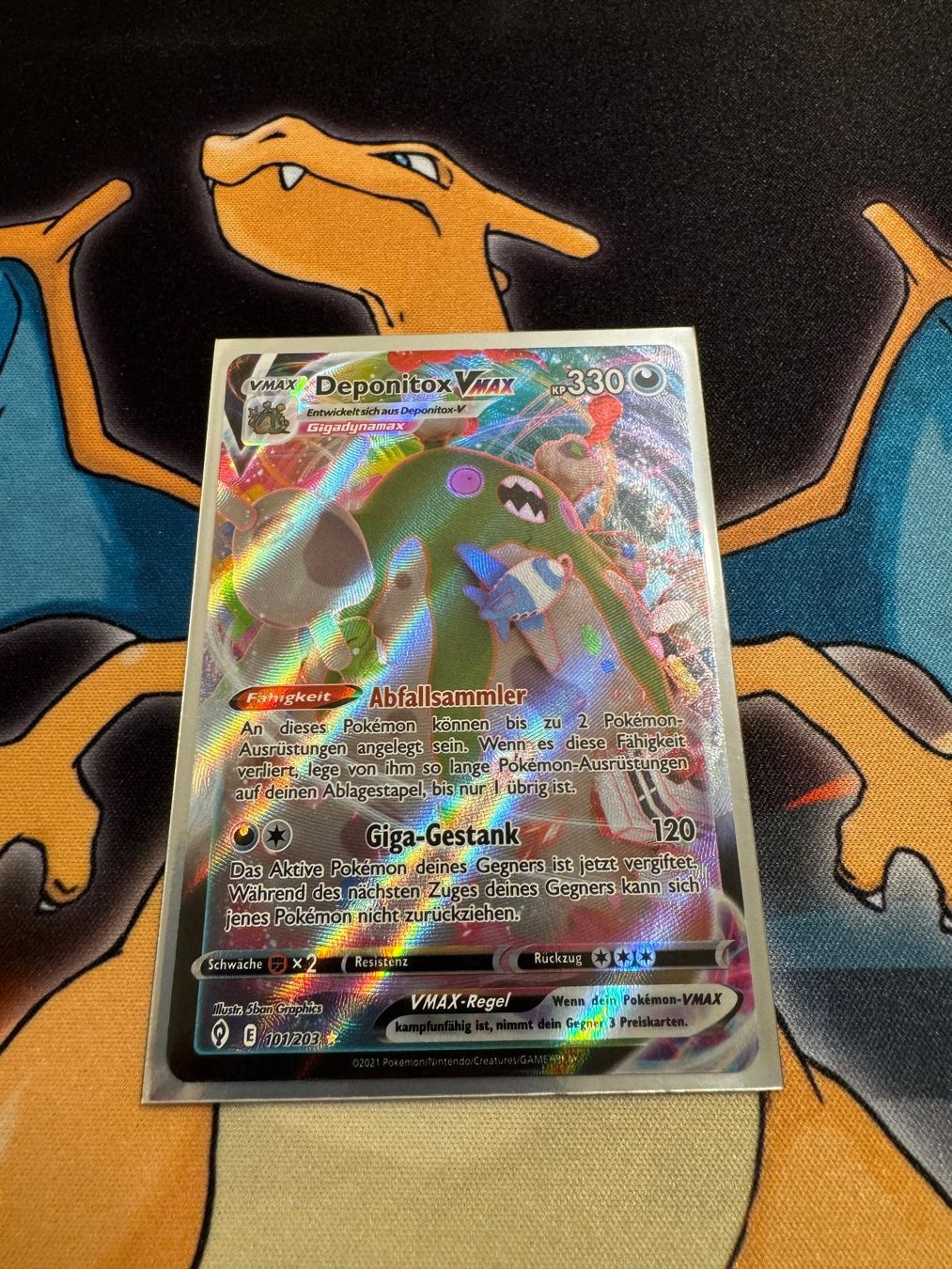Pokémon Sammelbilder & Trading cards: Deponitox VMAX (EVS 101) - Drachenwandel – Neu (gemäss Beschreibung) aus Bülach von Pfrenzel