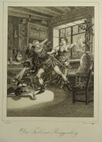 DER FALL VON RINGGENBERG, LITHOGRAPHIE UM 1860