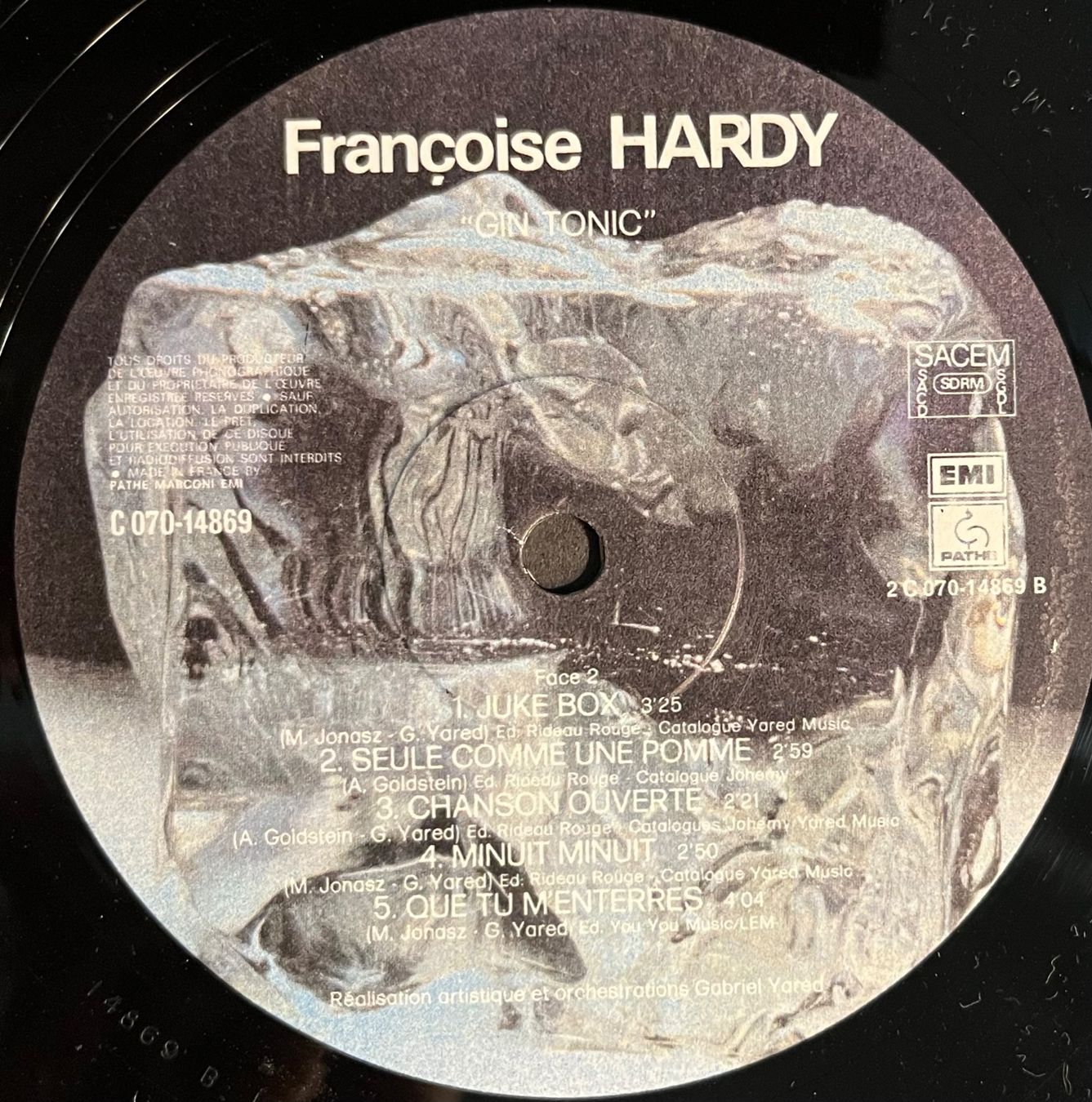 Schallplatten: FRANCOISE HARDY - GIN TONIC - 33 Tours – Gebraucht aus Bussigny von vinyl-pas-cher 3