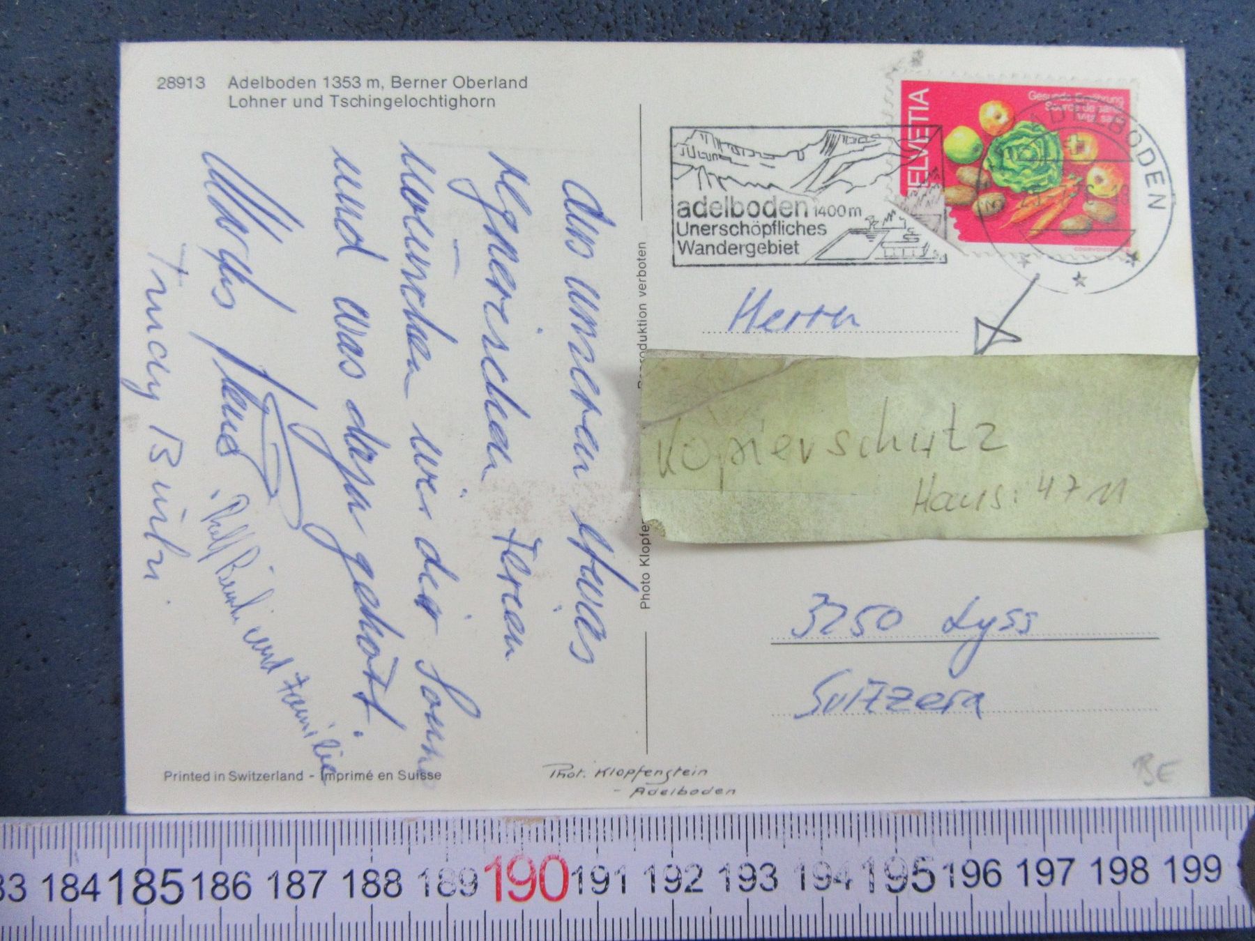 Cartoline postali: ADELBODEN BEO AK – Usato da Ettingen venduto da Hausi4711 1
