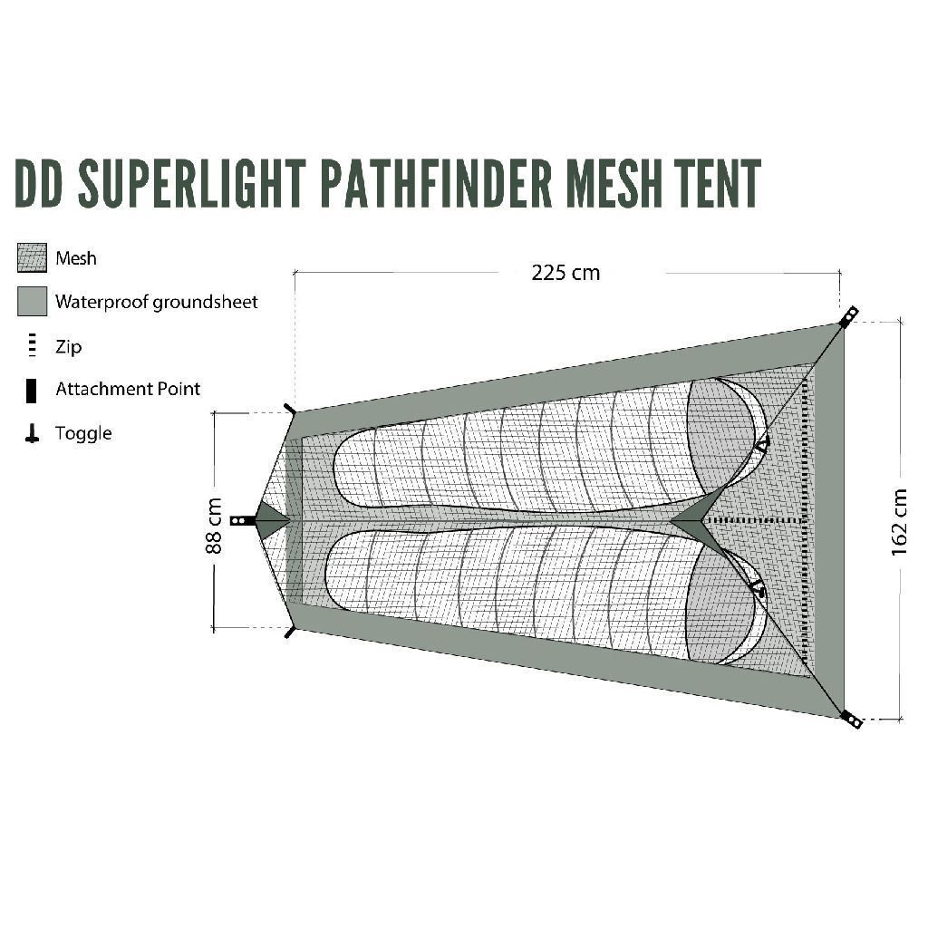 DD Hammocks Tende : DD Hammocks SL Pathfinder Mesh Zelt – Nuovo e nell'imballaggio originale da Tulln venduto da HaengemattenShop 1