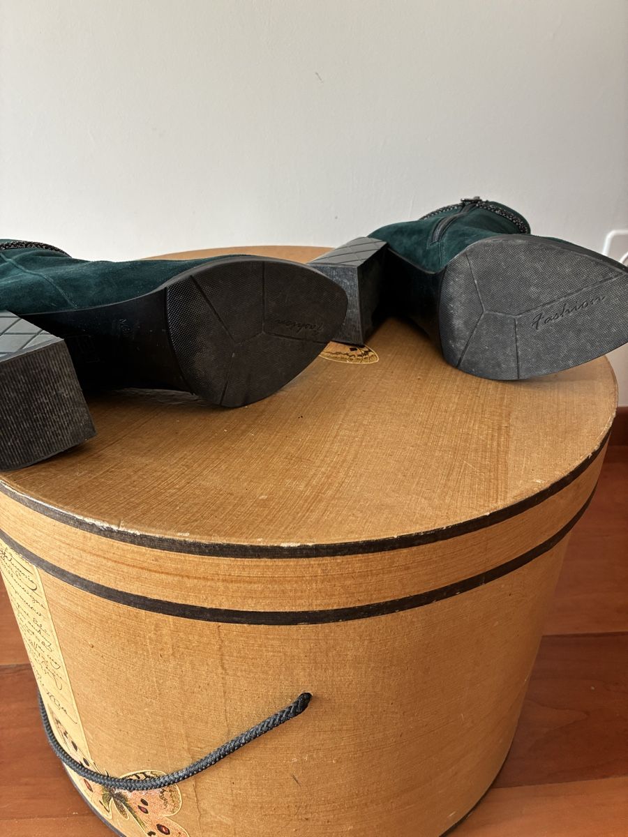 Scarpe da donna: Bottines verte daim T36 – Nuovo (secondo la descrizione) da Nyon venduto da Sotara 2
