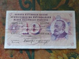 SUISSE  10  Francs  1965  (4437)  Billet