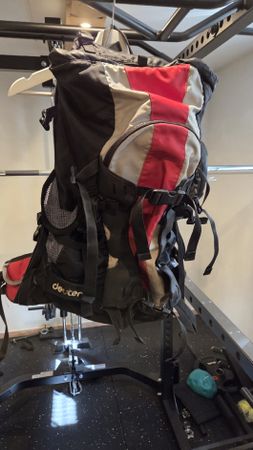 Deuter Backpack Red Black Grey Used