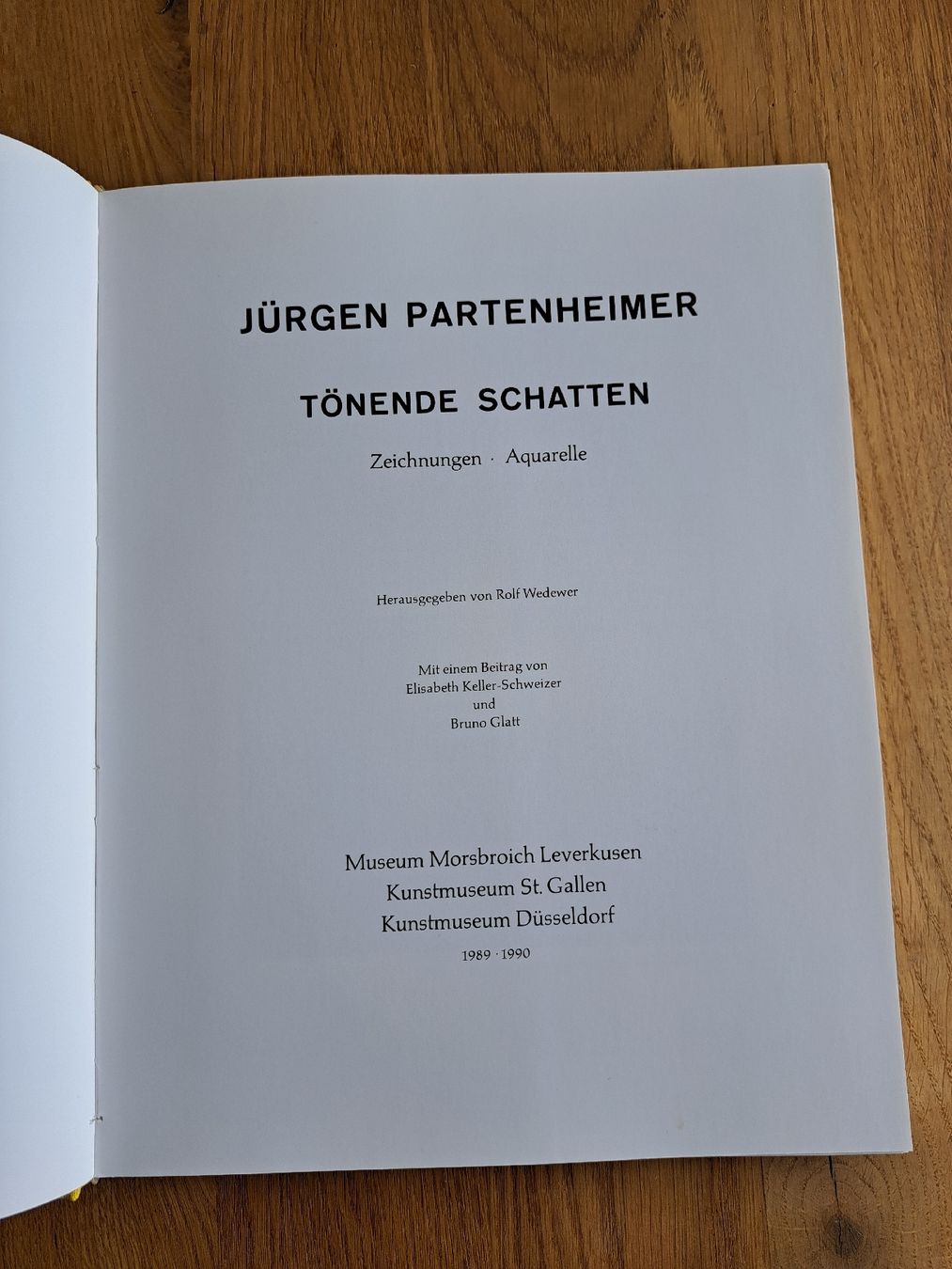 Libri: Partenheimer Tönende Schatten, Kunstbuch – Usato da Pratteln venduto da mab_f2fz 1