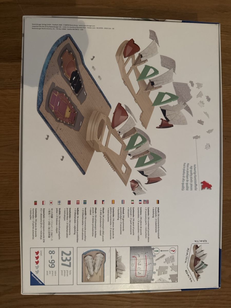 Ravensburger Puzzle: 3D Puzzle Sydney Opera House – Usato da Menziken venduto da xirixs 1