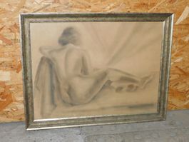 Aktgemälde 1934 signiertes Gemälde   68 x 52 cm   Rahmen