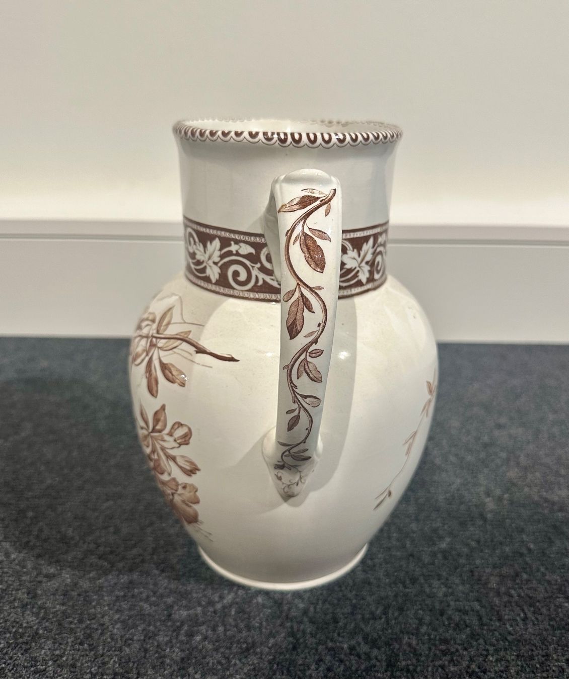 Ciotole: Antike Waschgarnitur mit Blumenmuster – Usato da Basel venduto da artthings4you 3
