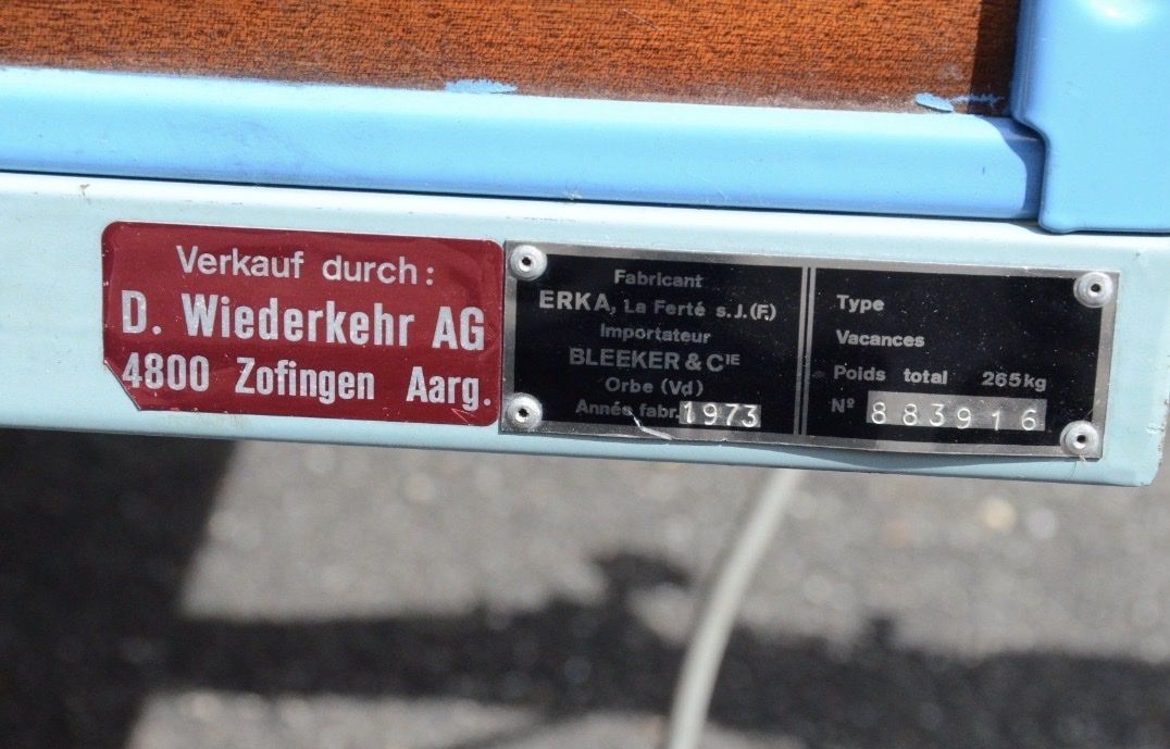 Rimorchi: Erka Anhänger Oldtimer Camping Veteran – Usato da Gossau SG venduto da VW-DeLuxe 6