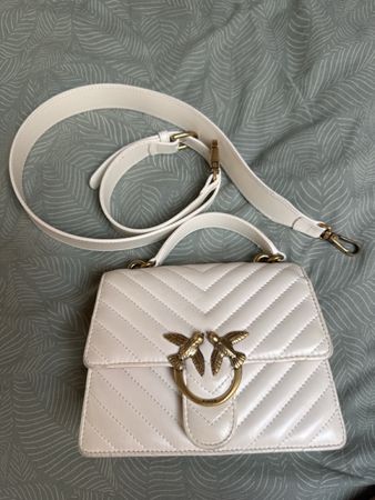 Handtasche Pinko weiss mit Schulterriemen guter Zustand