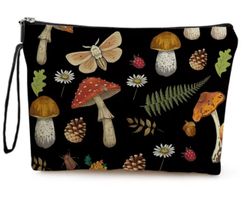 Kleine Tasche Necessaire mit Reißverschluss Pilze