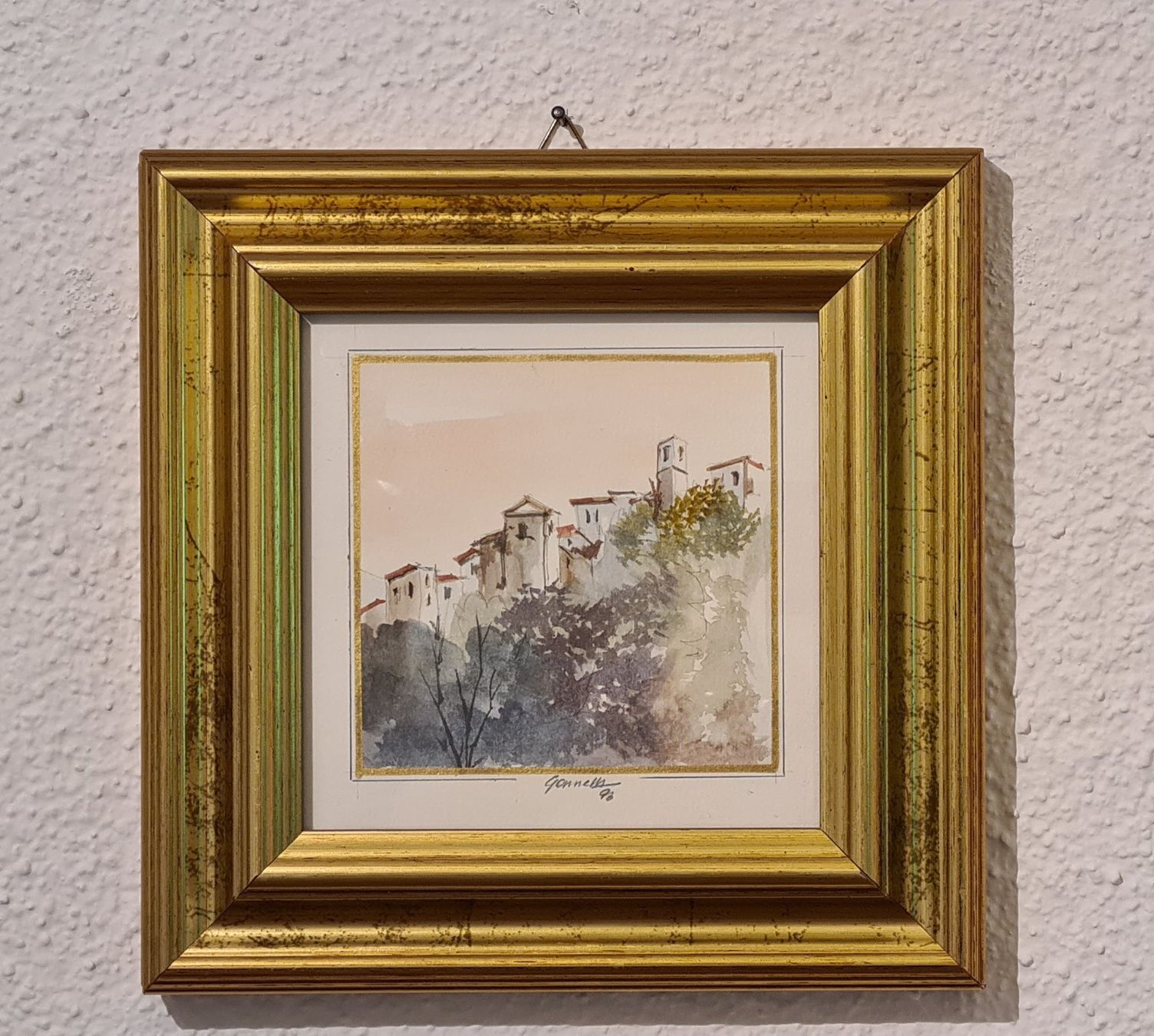 Dipinti: 2 Aquarelle "Carpineto-Romano" signiert – Usato da Frauenfeld venduto da Purzli 4