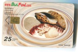 Telefonkarte "Muscheln". Bulgarien.