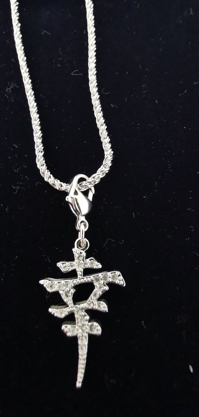 Catenine: Swarovski Kette Chinesisch Zeichen rar – Nuovo (secondo la descrizione) da Zürich venduto da Efriede 5