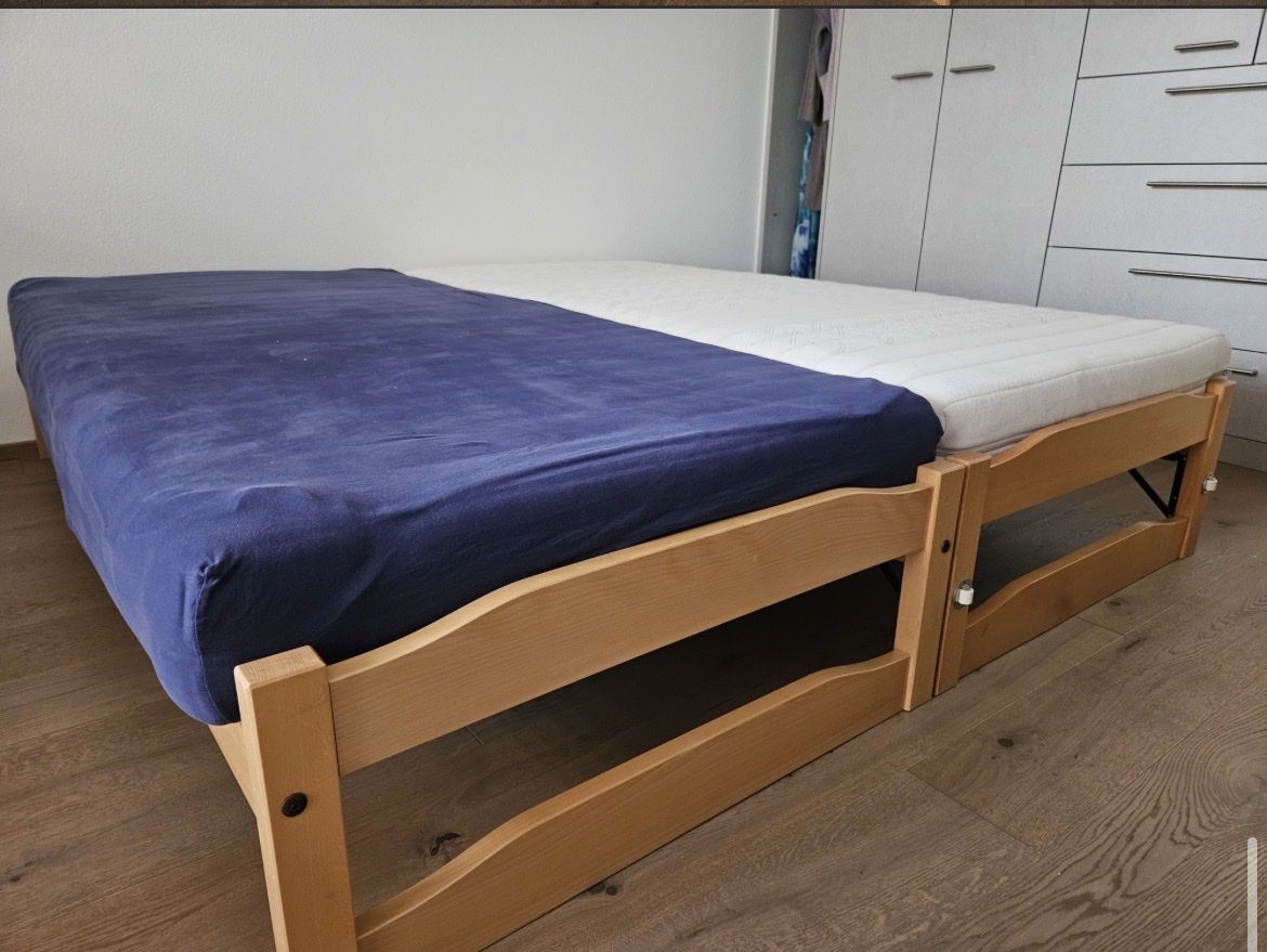 Letti: Ausziehbares Doppel-Bett und Matrazen – Usato da Sursee venduto da lin_t5d5 1