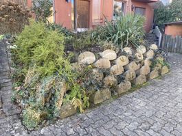 27 Böschungssteine, Pflanzsteine, Gartenmauer, Betonsteine