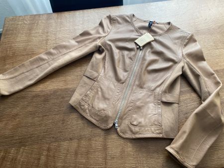 *MARC CAIN* MARCCAIN LEDERJACKE/JACKE GR.3 (ca.36/38/M)