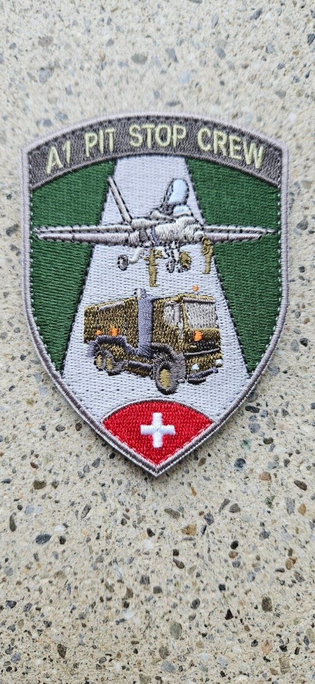 Schweizer Armee Placchette & Badge: *** Badge A1 Landung mit klett *** – Nuovo e nell'imballaggio originale da Riedholz venduto da fr_sIruP