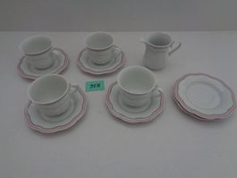 4Tassen-Unterteller 1Rahmkrug Winterling