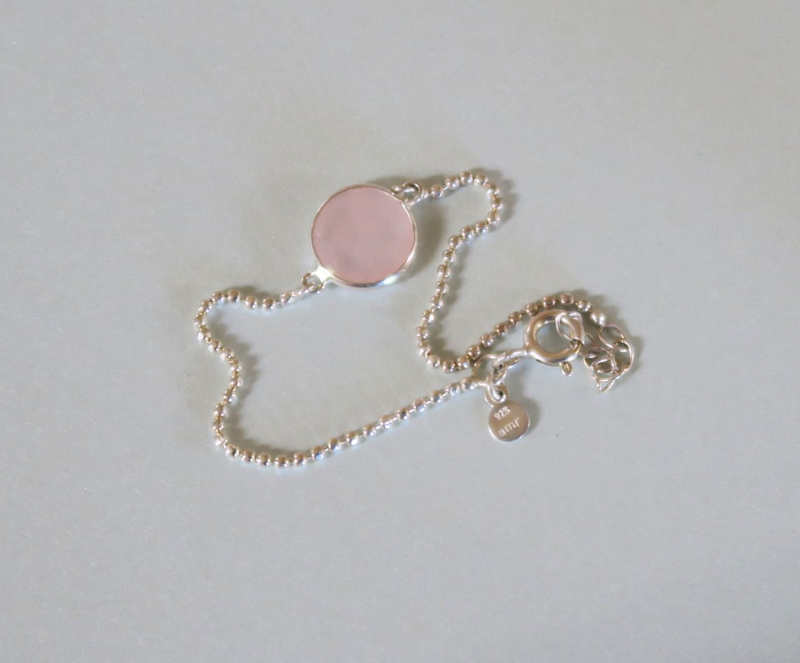 Bracciali & Braccialetti: Armband Silber 925, mit Rosenquarz – Usato da Brittnau venduto da marlenestone 3