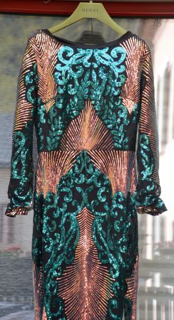 Abendkleid, Pailletten GUCCI  robe de soirée, paillettes .M