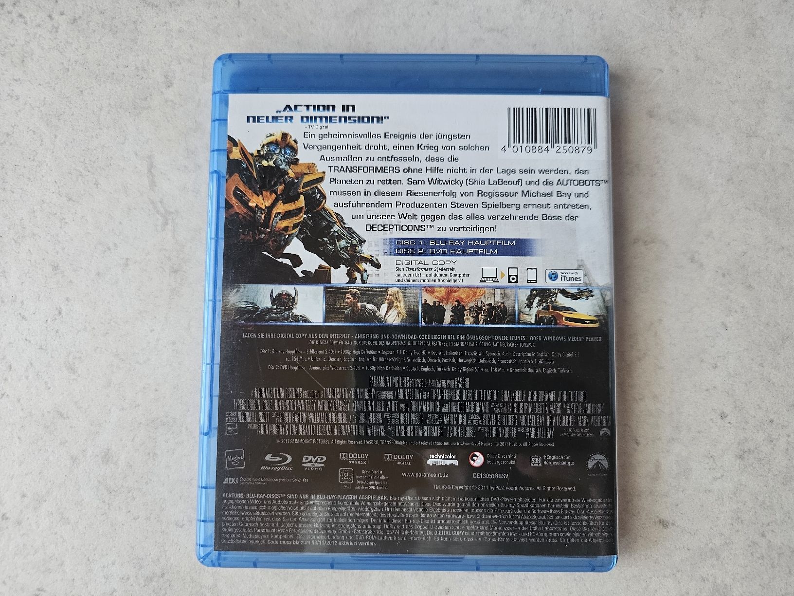 Tutti i DVDs: Transformers 3  /  Bluray + DVD – Usato da Schneisingen venduto da backstore24 1