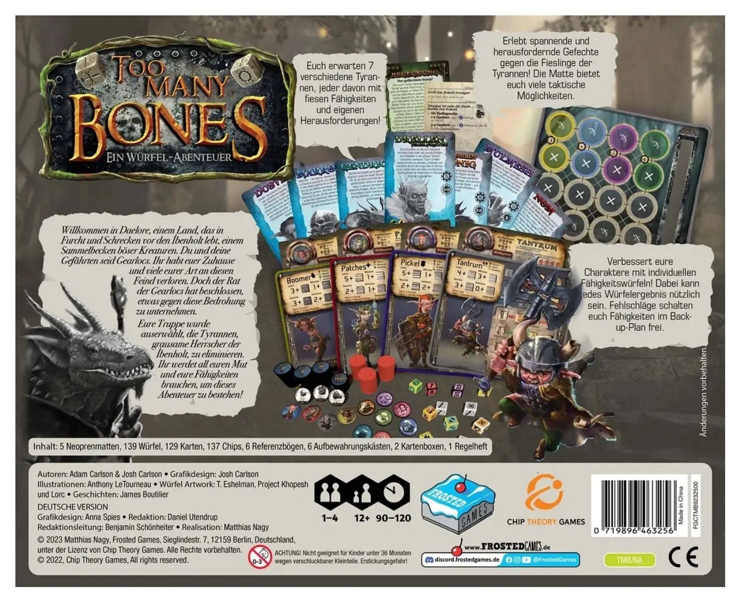 Spiele: Too Many Bones + Erweiterung 40 Tage – Gebraucht aus zürich von Marc70 1