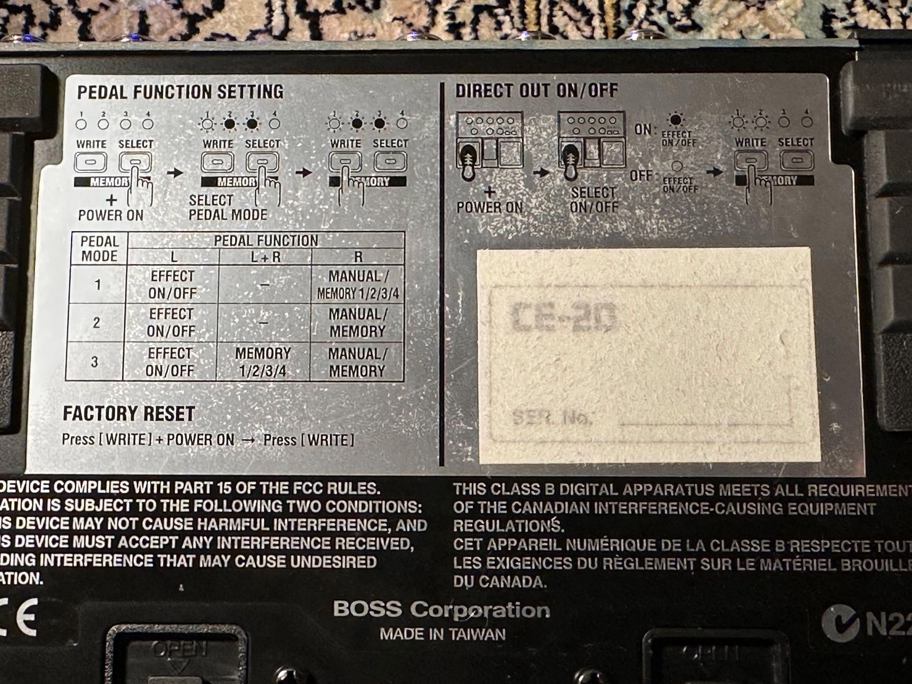 Strumenti musicali: Boss CE-20 Chorus Ensemble – Usato da Choulex venduto da GrutliTech 5