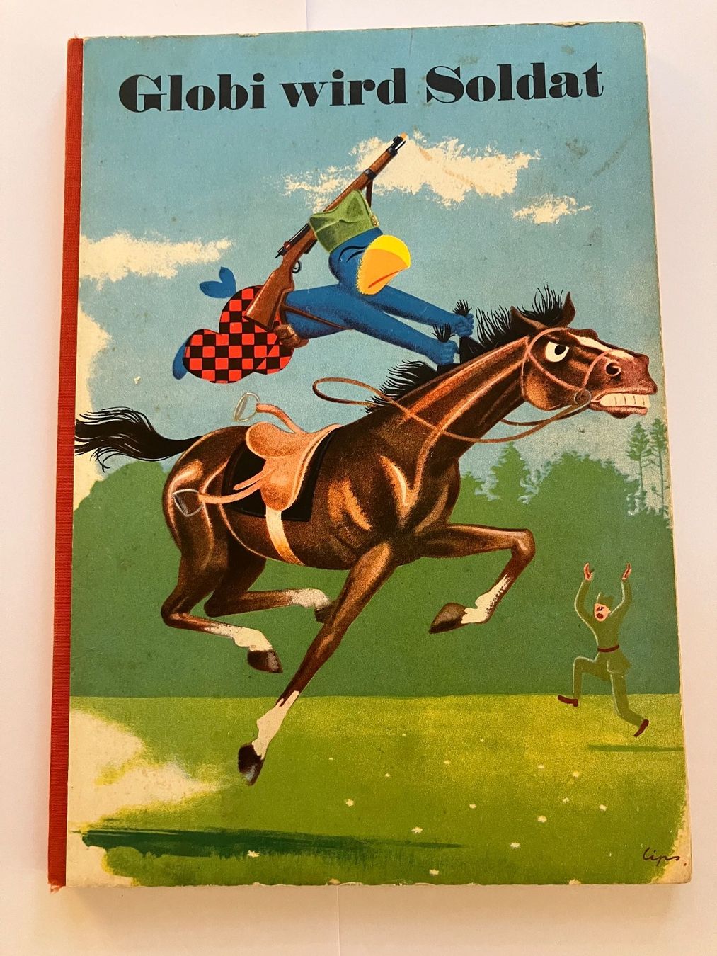 Comics: Globi Buch Globi wird Soldat unbemalt 1968 – Gebraucht aus Balterswil von Erbsli77