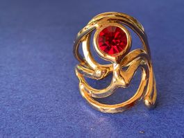 Ring Vergoldetes Dilirium RED (59)