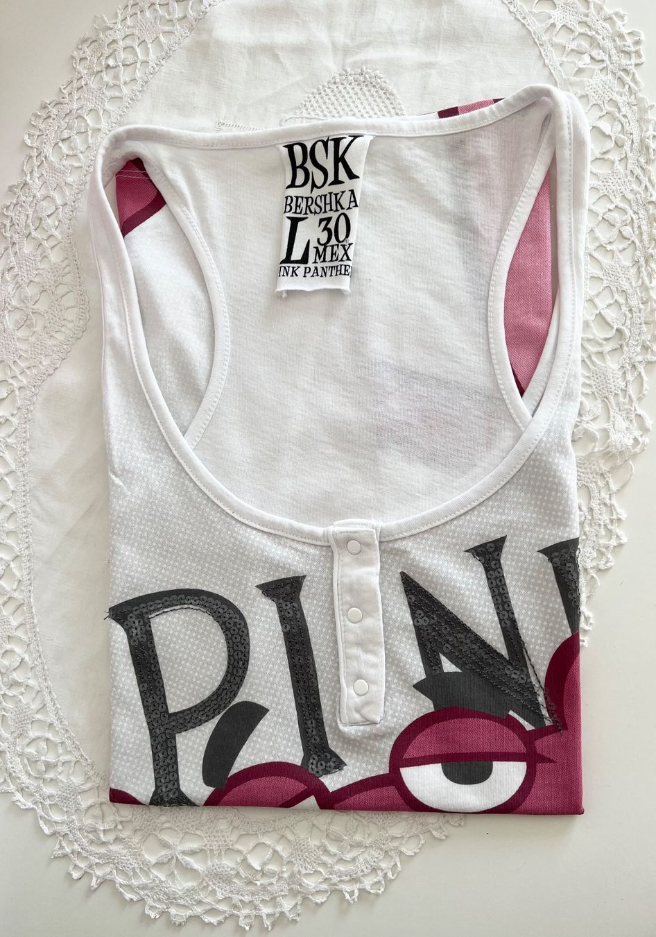 Bershka T-shirts: Pink Panter Tshirt – Neuf (Voir description) à Tagelswangen par fireiceprincess 7