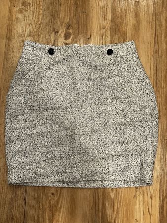 Rock H&M Damen Grösse EUR 40 schwarz weiss Used