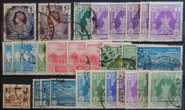 Burma British Lot mit alten Werten I