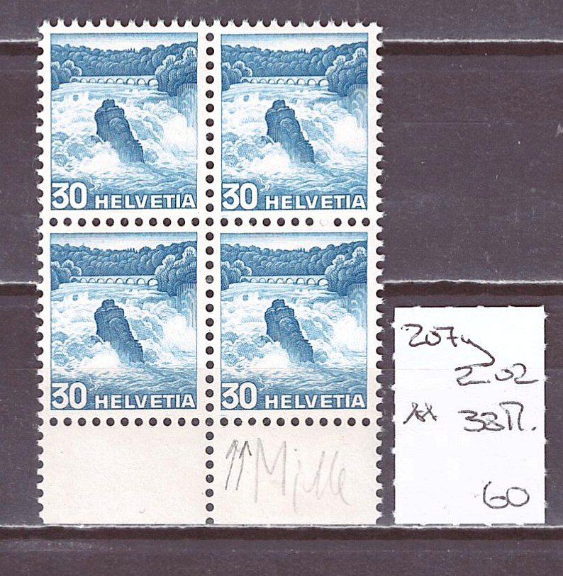 Tutti i francobolli: # 5 --- ABART "DOPPELPRÄGUNG 207Y.2.02** – Nuovo (secondo la descrizione) da Dübendorf venduto da Piero2
