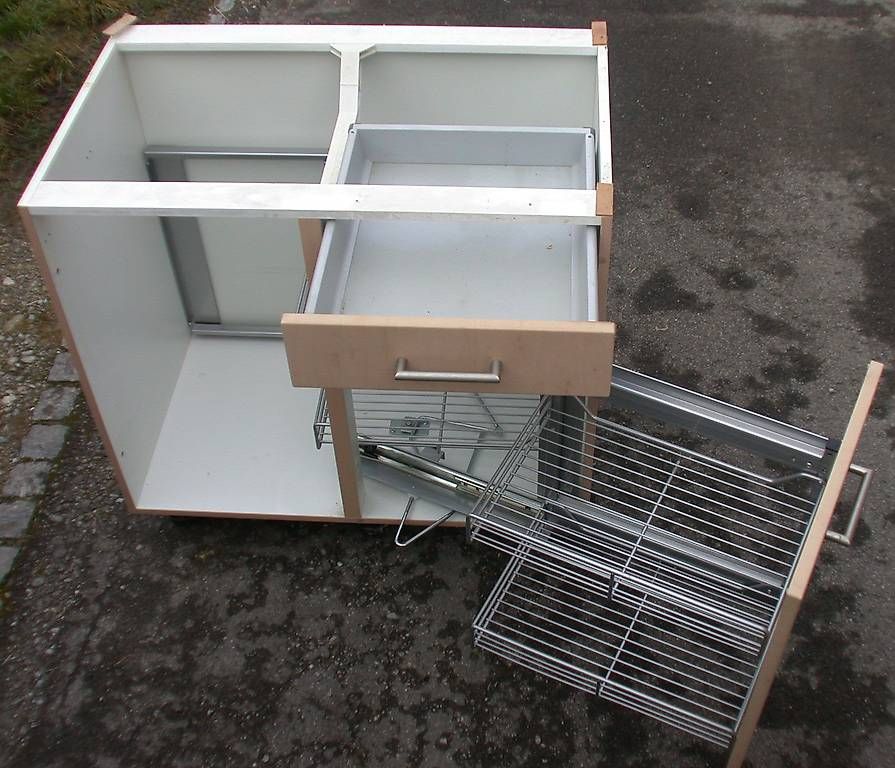 Komplettküchen: Küchenmodul- Eckauszug, – Gebraucht aus Winterthur von BauTeilLaden2000 1