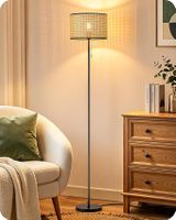 EDISHINE Stehlampe Wohnzimmer Moderne Stehleuchte Schwarz mi