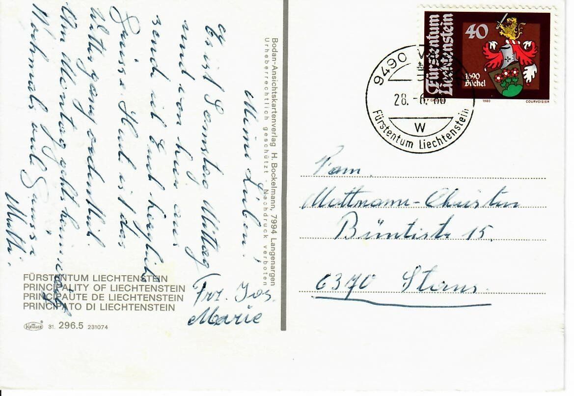 Cartes postales: Liechtenstein – D'occasion à Hochdorf par Ziegel-16 1