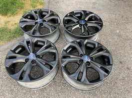 Jantes alu 17" d'origine Ford, 5x108, noir mat