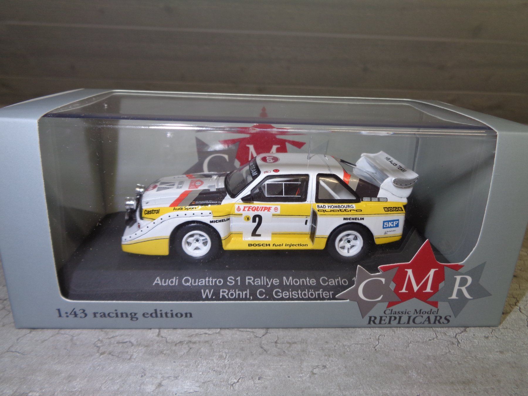 CMR 1:43 Audi Quattro S1 Rallye Monte Carlo 86 Walter Röhrl