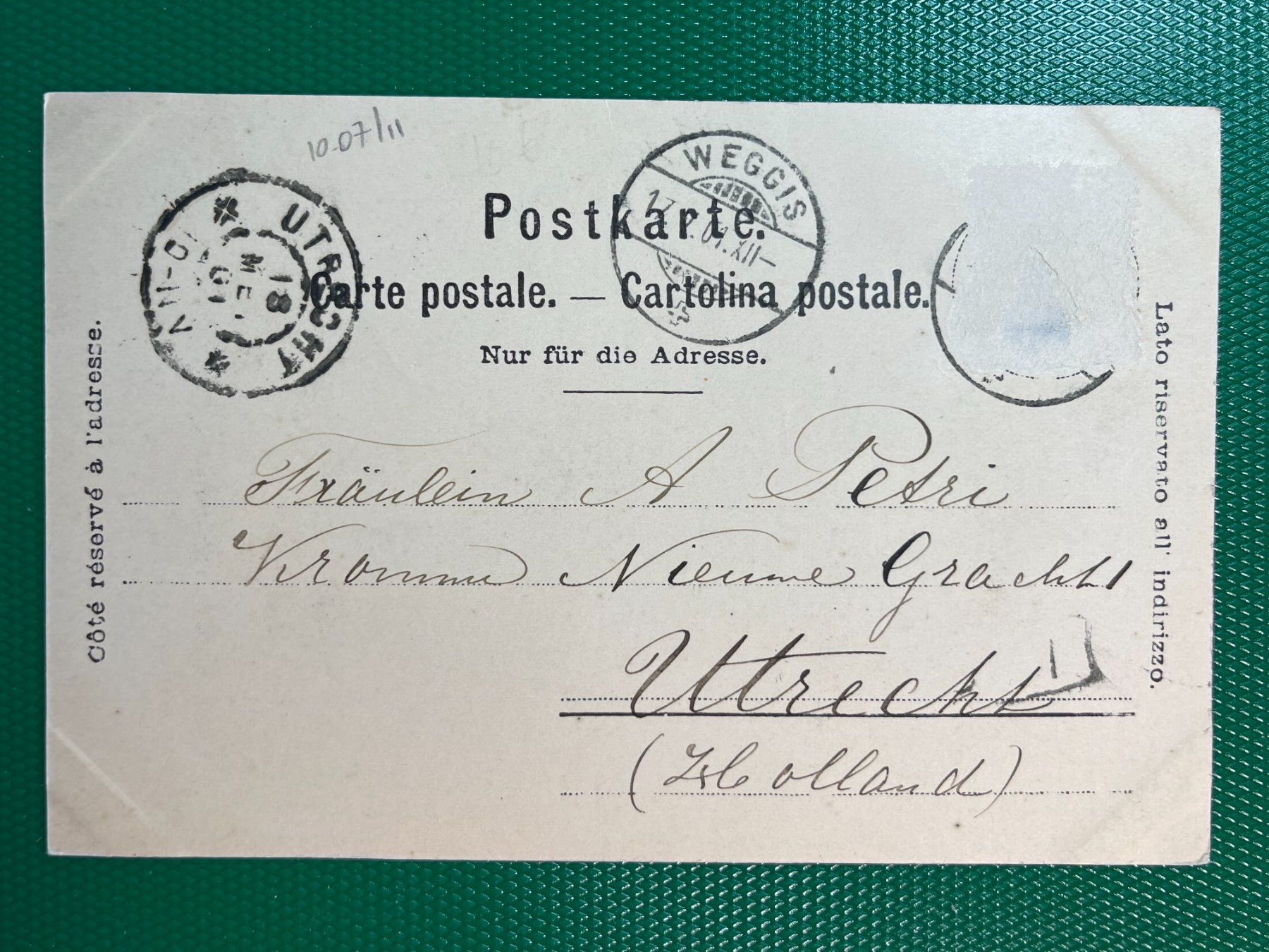 Ansichtskarten: Weggis um 1900 – Gebraucht aus Steg VS von _vinci_ 1