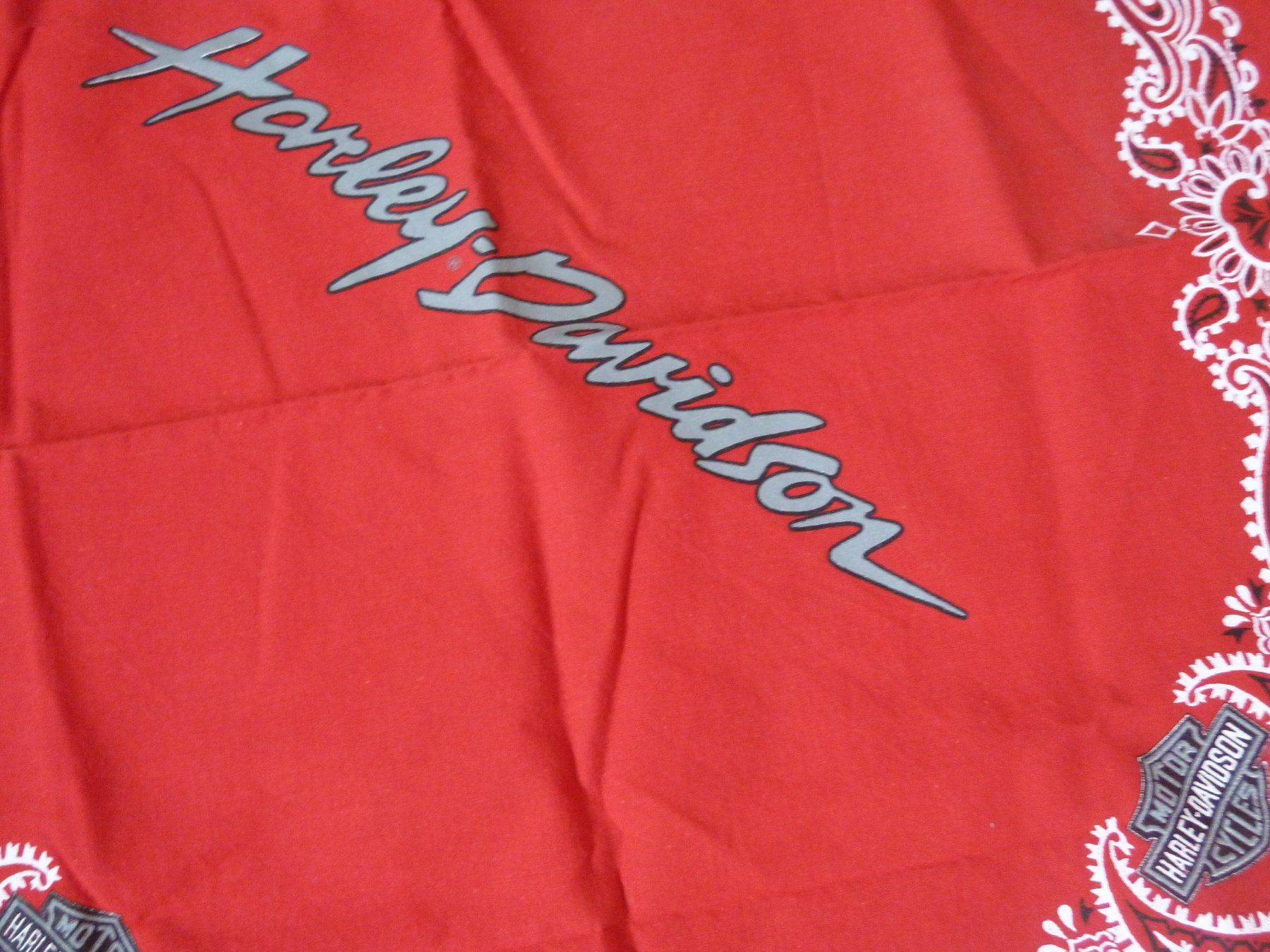 Foulard & Sciarpe: rotes Harley Davidson Tuch  von Amerika – Usato da Dättlikon venduto da Mamakuga 1